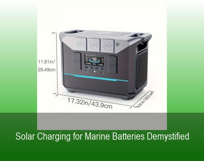 Solar Charging for Marine Batteries Demystified